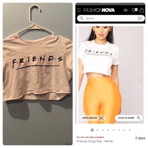 Friends crop top